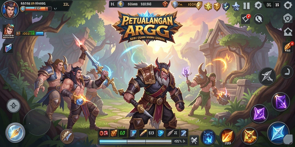 Tampilan gameplay seru di dunia ARPG 33L.