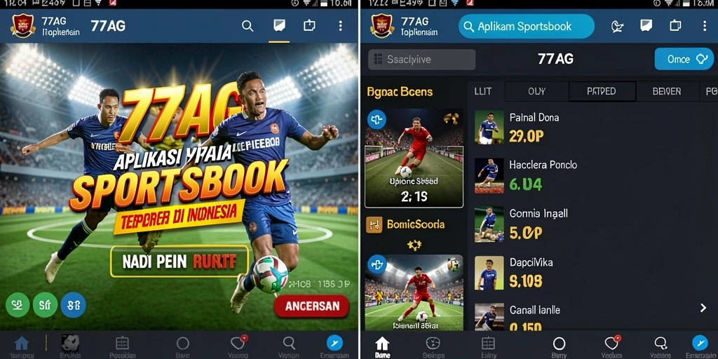 Screenshot gameplay 77AG menunjukkan berbagai opsi taruhan yang tersedia.