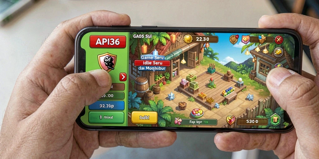 Screenshot gameplay API36 yang menampilkan keseruan dalam mengelola kerajaan.