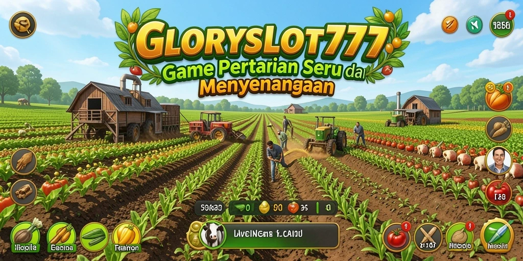 Screenshot menampilkan gameplay seru dalam bertani dan merawat ladang.