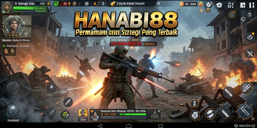 Tampilan menawan dari gameplay strategis HANABI88.