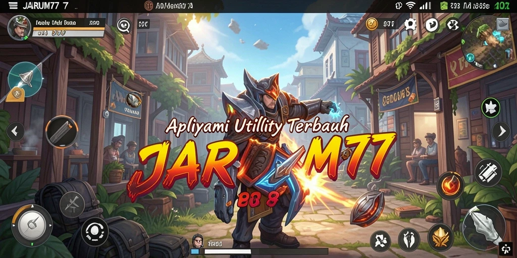 Tampilan antarmuka aplikasi JARUM77 yang sederhana dan efektif.