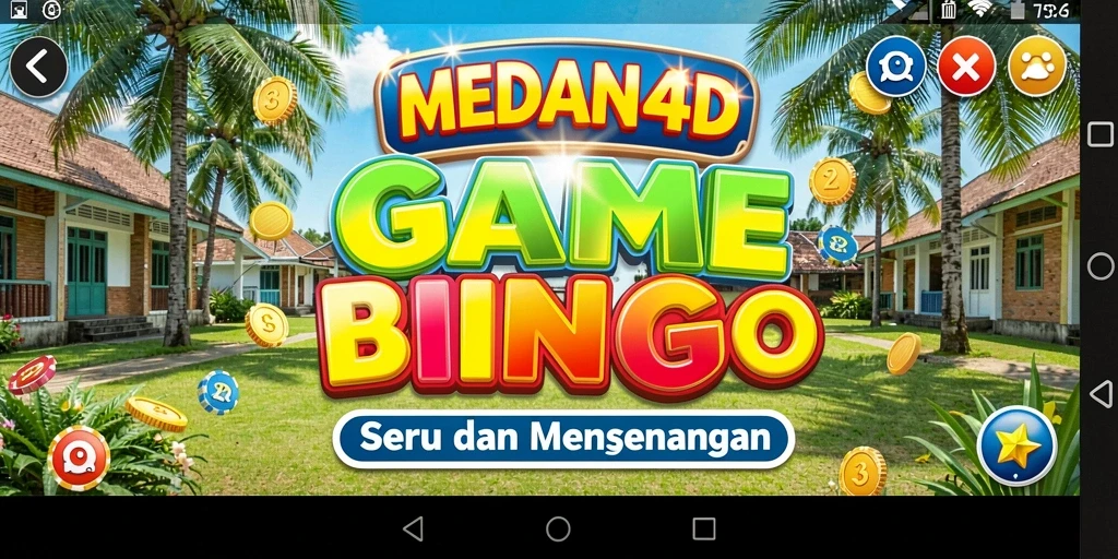 Tampilan gameplay seru dari MEDAN4D saat bermain Bingo.