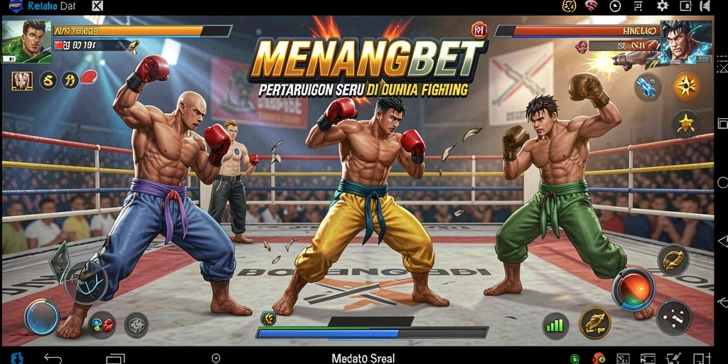 Screenshot gameplay MENANGBET yang menunjukkan aksi pertarungan seru.