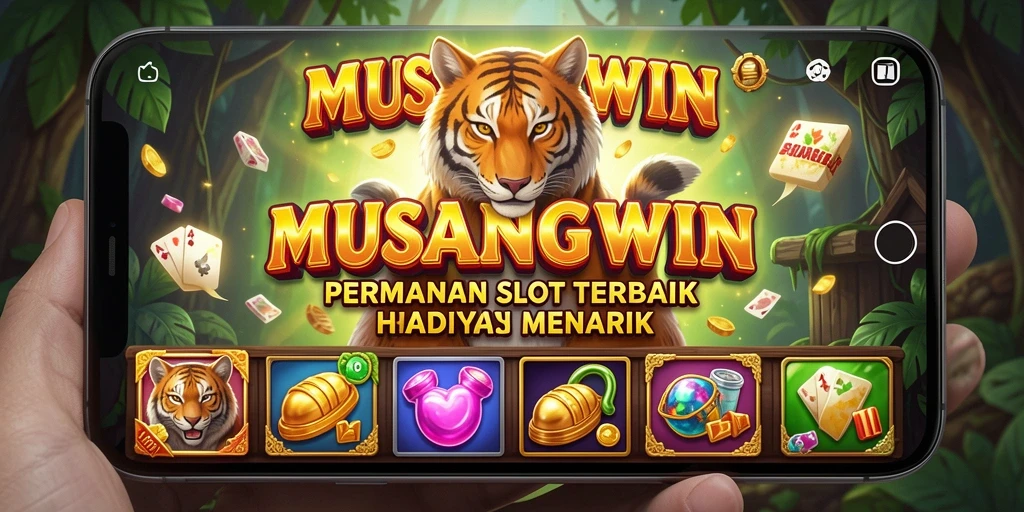 Tampilan gameplay MUSANGWIN dengan grafik menarik dan peluang menang besar.