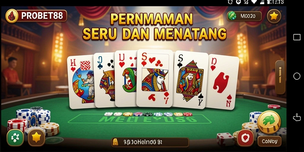 Screenshot gameplay PROBET88 menampilkan keseruan bermain Domino.