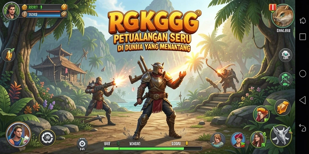 Tampilan gameplay RKGG dengan petualangan yang seru dan menantang.