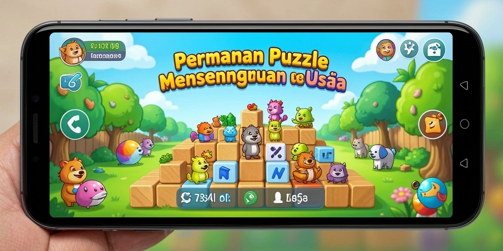 Tampilan gameplay Puzzle T6 yang menantang dan menarik.
