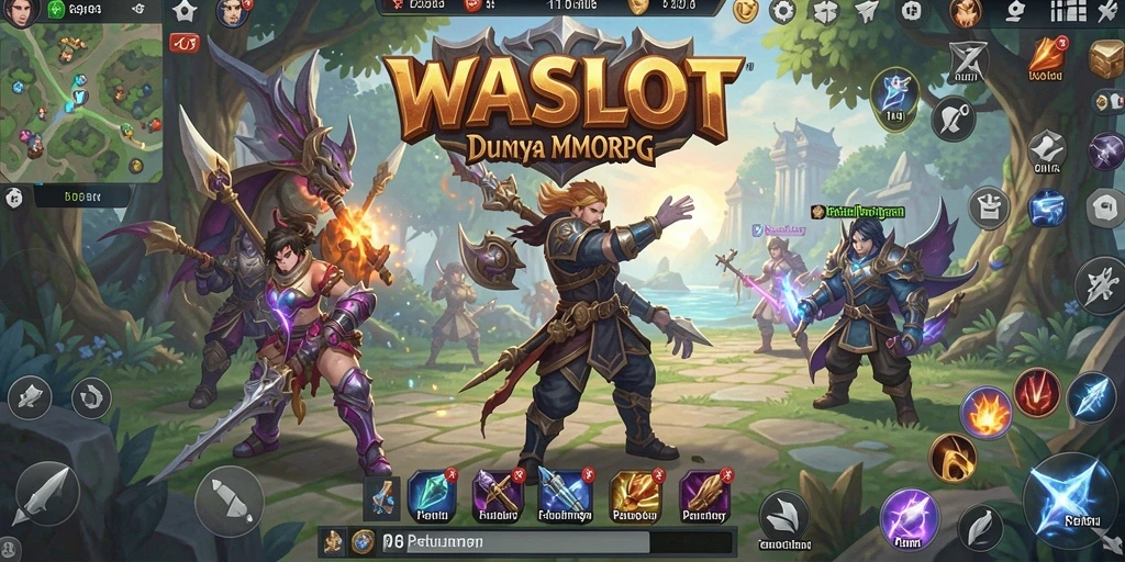 Gameplay seru WASLOT di dunia MMORPG yang luas.